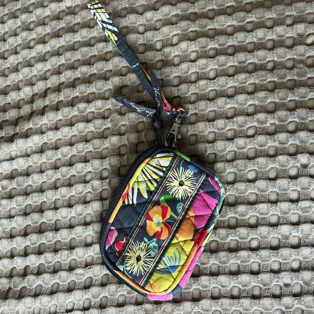 Small Vera Bradley Wristlet/Case in Jazzy Blooms